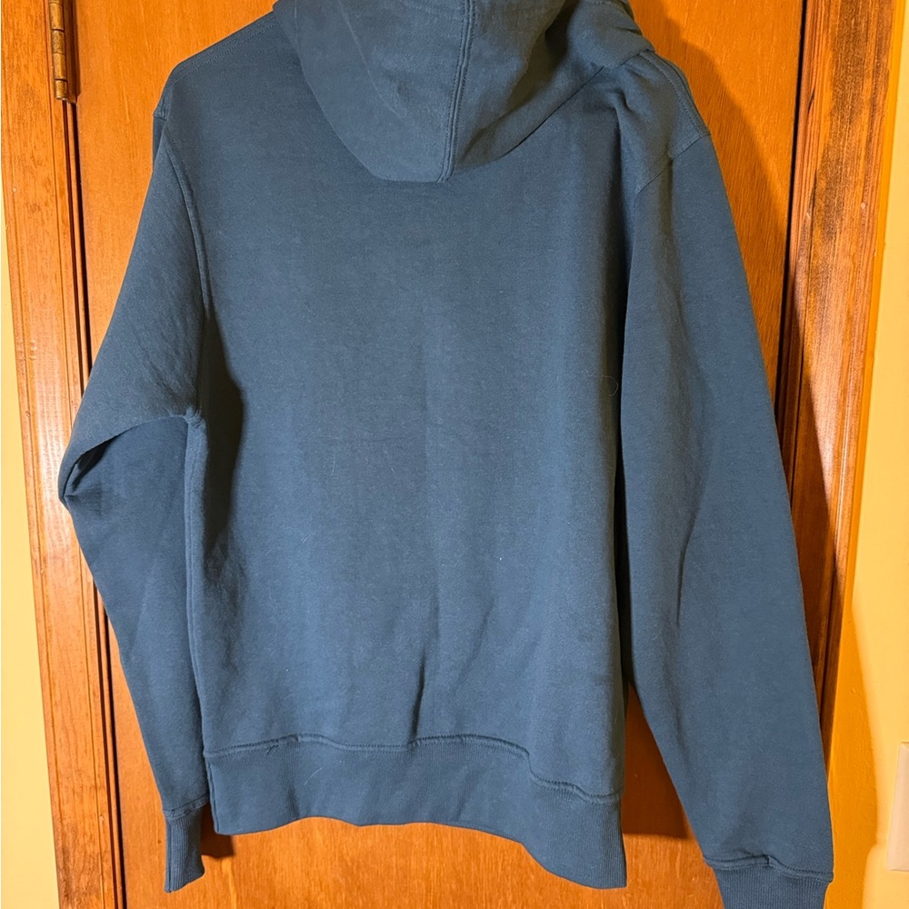 Champion Men's Teal Hoodie with Gold Logo - Picture 7 of 8